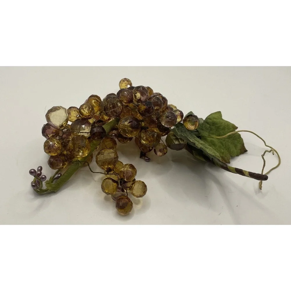 Vintage MCM Lot Of Lucite Grapes Assorted Colors With Extra Pieces For Crafting
